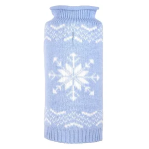 WORTHY DOG | Snowflake Sweater in Icy Blue