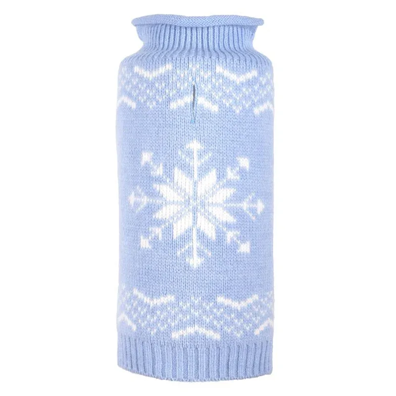 WORTHY DOG | Snowflake Sweater in Icy Blue