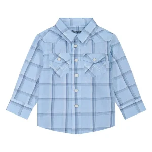 Wrangler Baby Boy's Blue Plaid Shirt