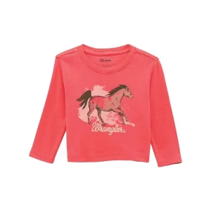 Wrangler Baby Girl's Pink Tee Shirt