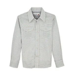 Wrangler Boy's 20X Advanced Comfort Teal Shirt