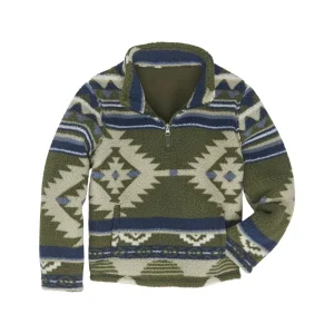 Wrangler Boy's Alpine 1/4 Zip Sherpa Pullover