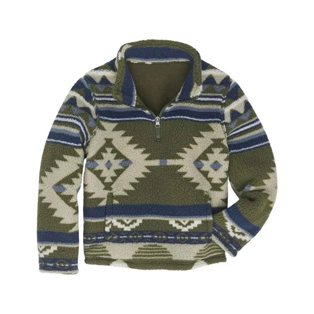 Wrangler Boy's Alpine 1/4 Zip Sherpa Pullover