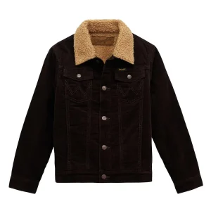 Wrangler Boy's Black Coffee Corduroy Jacket
