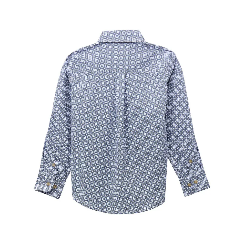 Wrangler Boy's Classic Blue Print Shirt - Image 2