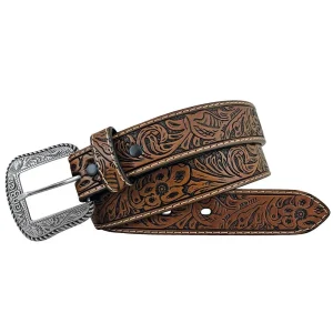 Wrangler Boy's Embossed Leather Belt