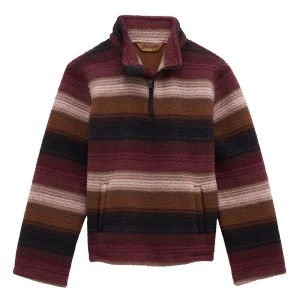 Wrangler Boy's Hay Away Sherpa Aztec Port 1/4 Zip Up