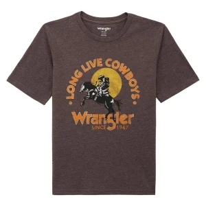 Wrangler Boy's Long Live Cowboys Mole Tee Shirt