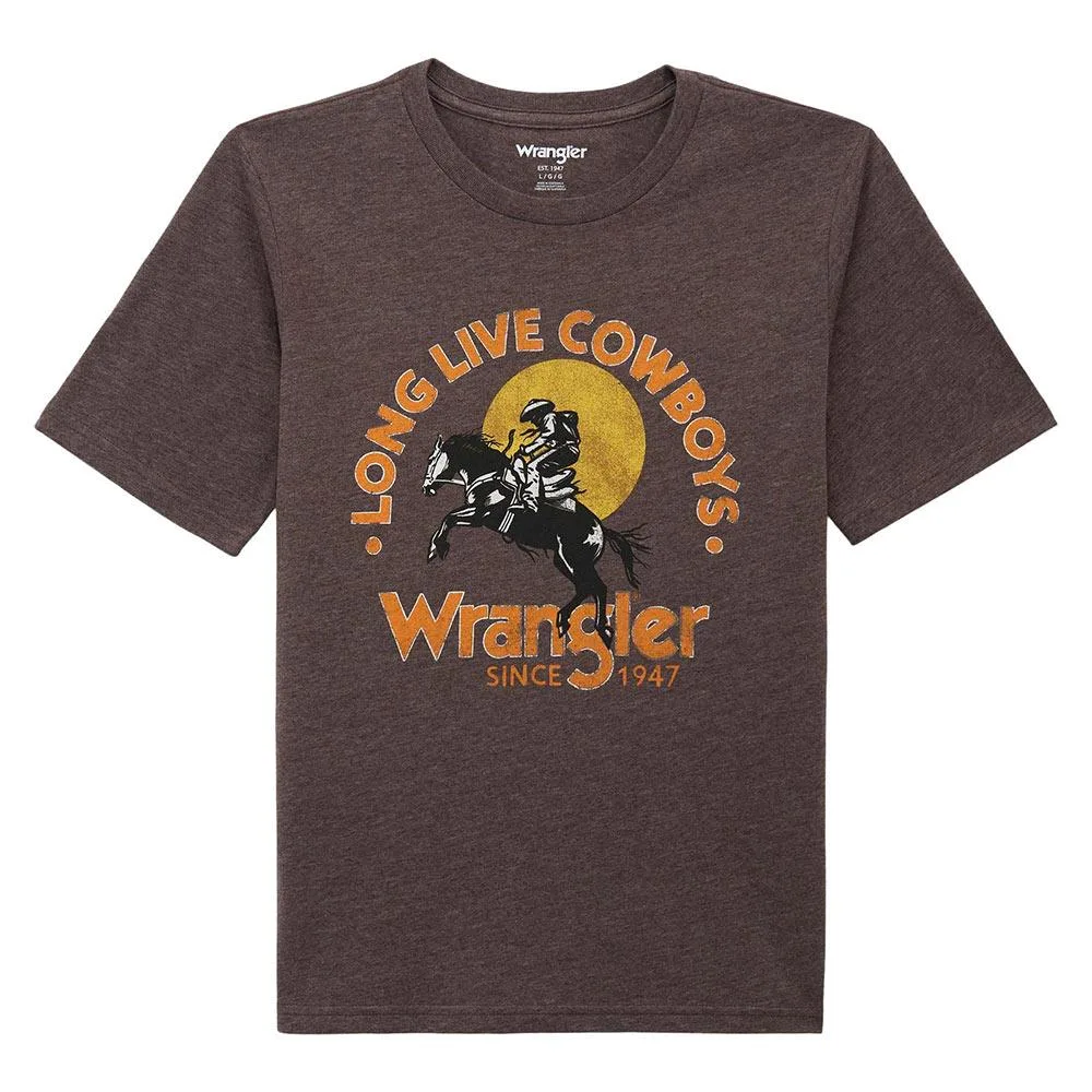Wrangler Boy's Long Live Cowboys Mole Tee Shirt