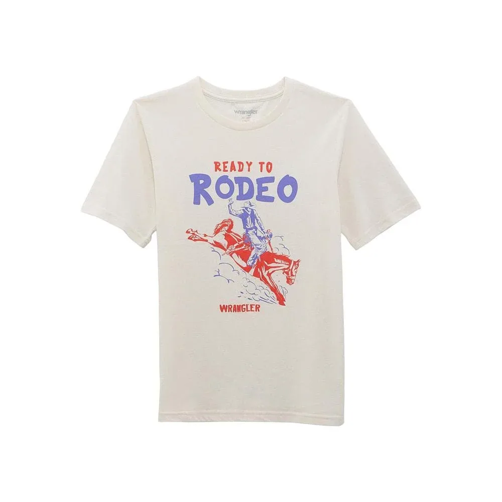 Wrangler Boy's Marshmallow Logo Tee Shirt