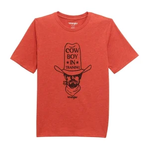 Wrangler Boy's Paprika Cowboy in Training Tee Shirt