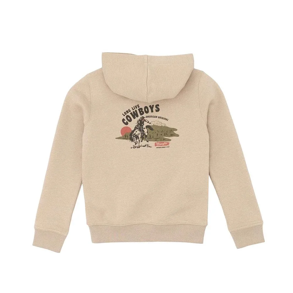Wrangler Boy's Trench Coat Long Live Cowboys Hoodie