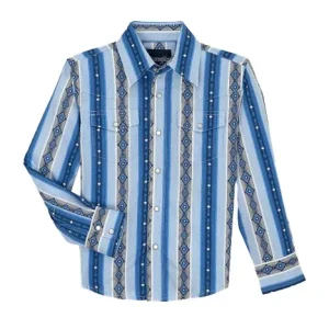 Wrangler Checotah Boys Blue Ridge Shirt