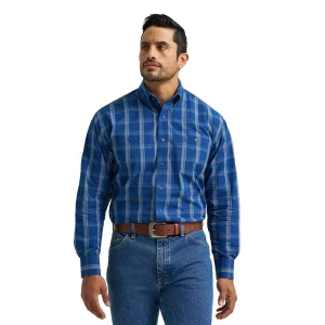 Wrangler George Strait Blue Plaid Shirt