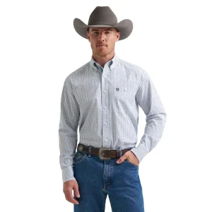 Wrangler George Strait Blue & White Check Shirt