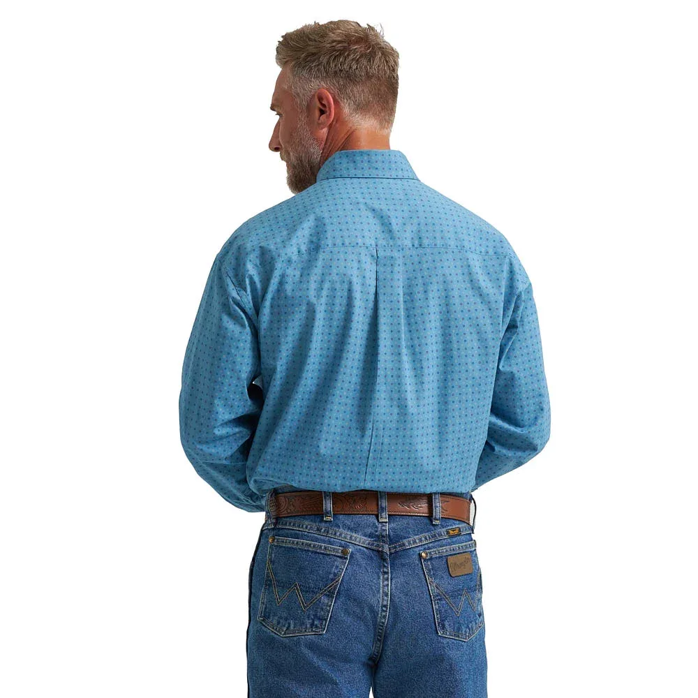 Wrangler George Strait Multi Blue Print Shirt - Image 2
