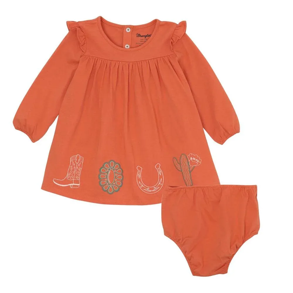 Wrangler Girls Coral Trapeze Dress