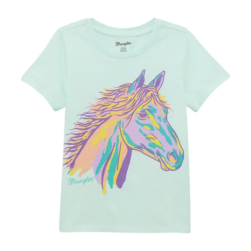Wrangler Girl's Horse Print Tee Shirt - Image 2