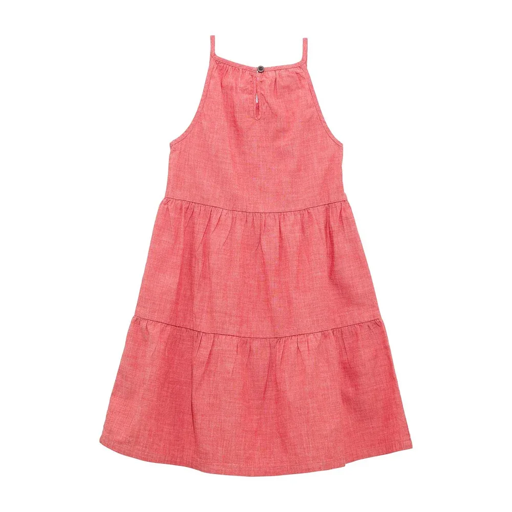 Wrangler Girl's Red Tiered Dress - Image 2