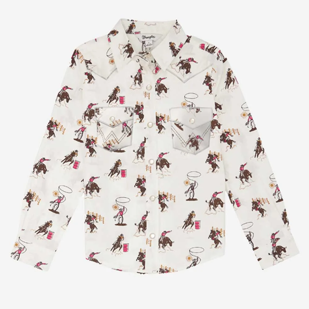 Wrangler Girls' Rope 'Em Babe Top