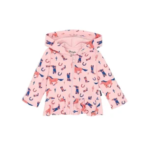 Wrangler Infant Girl's Pink Fleece Full Zip