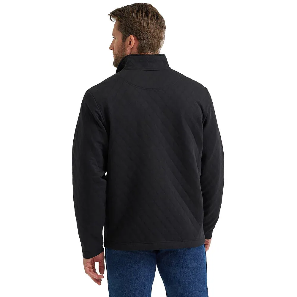 Wrangler Men's George Strait Black 1/4 Zip Pullover - Image 2