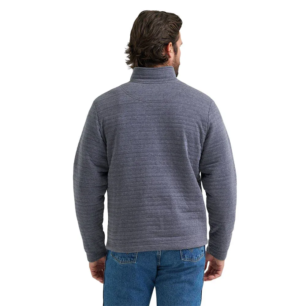 Wrangler Men's George Strait Blue 1/4 Zip Pullover - Image 2