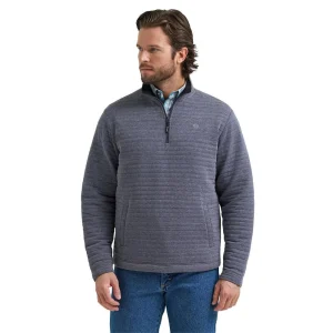 Wrangler Men's George Strait Blue 1/4 Zip Pullover