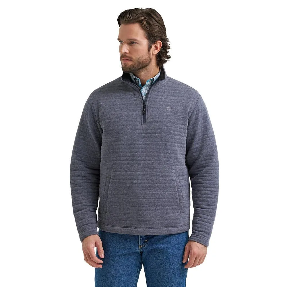 Wrangler Men's George Strait Blue 1/4 Zip Pullover
