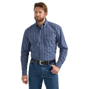 Wrangler Men's George Strait Long Sleeve Button Down