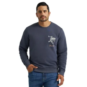 Wrangler Men's Ombre Blue Pullover
