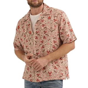 Wrangler Mens Orange Coconut Cowboy Shirt