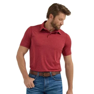 Wrangler Men's Red Performance Polo