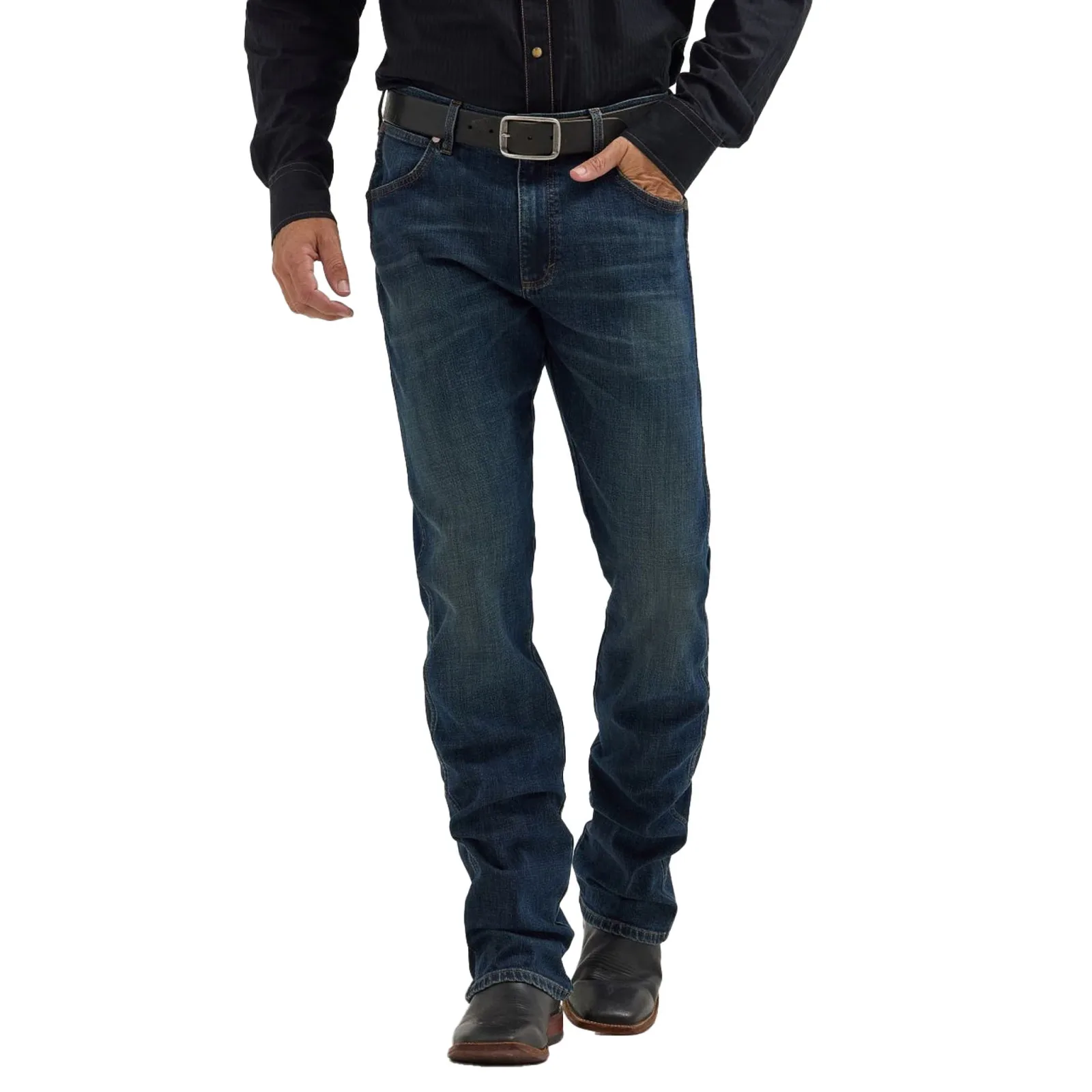 Wrangler Mens Retro Slim Fit Bootcut Jeans - Image 2