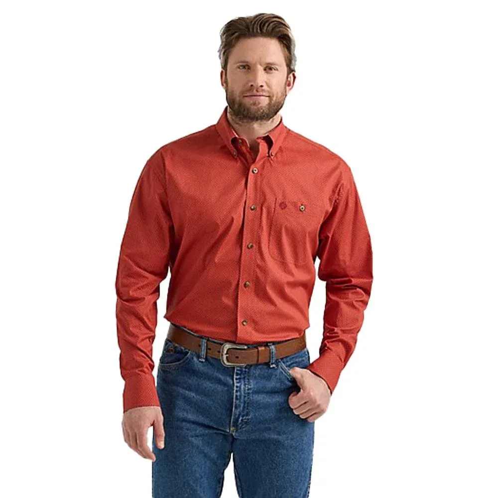 Wrangler Mens Sienna Printed Long Sleeve Button Shirt