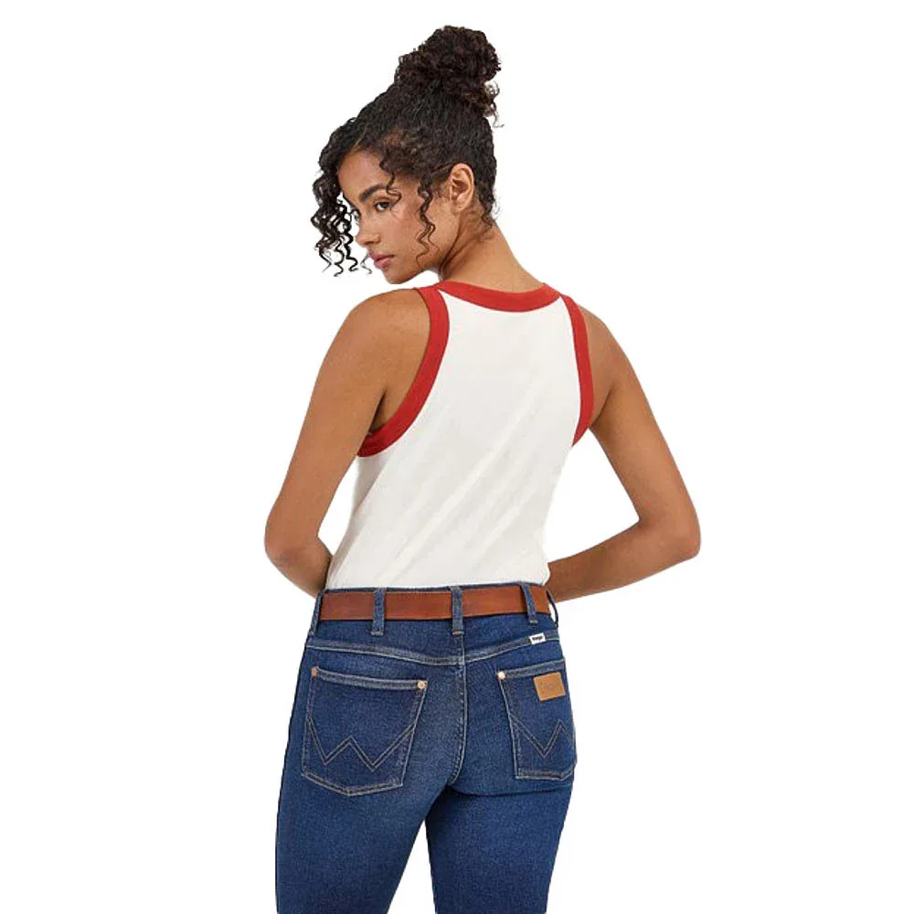 Wrangler Modern Womens Saddle Up Ringer Tee - Image 2