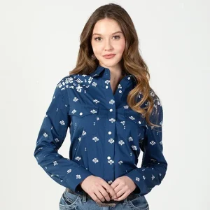 Wrangler Retro Americana Blue Top