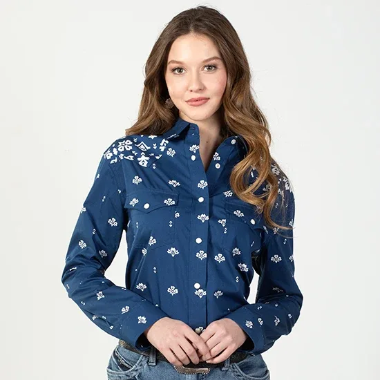 Wrangler Retro Americana Blue Top