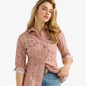 Wrangler Retro Mauve Horseshoe Top