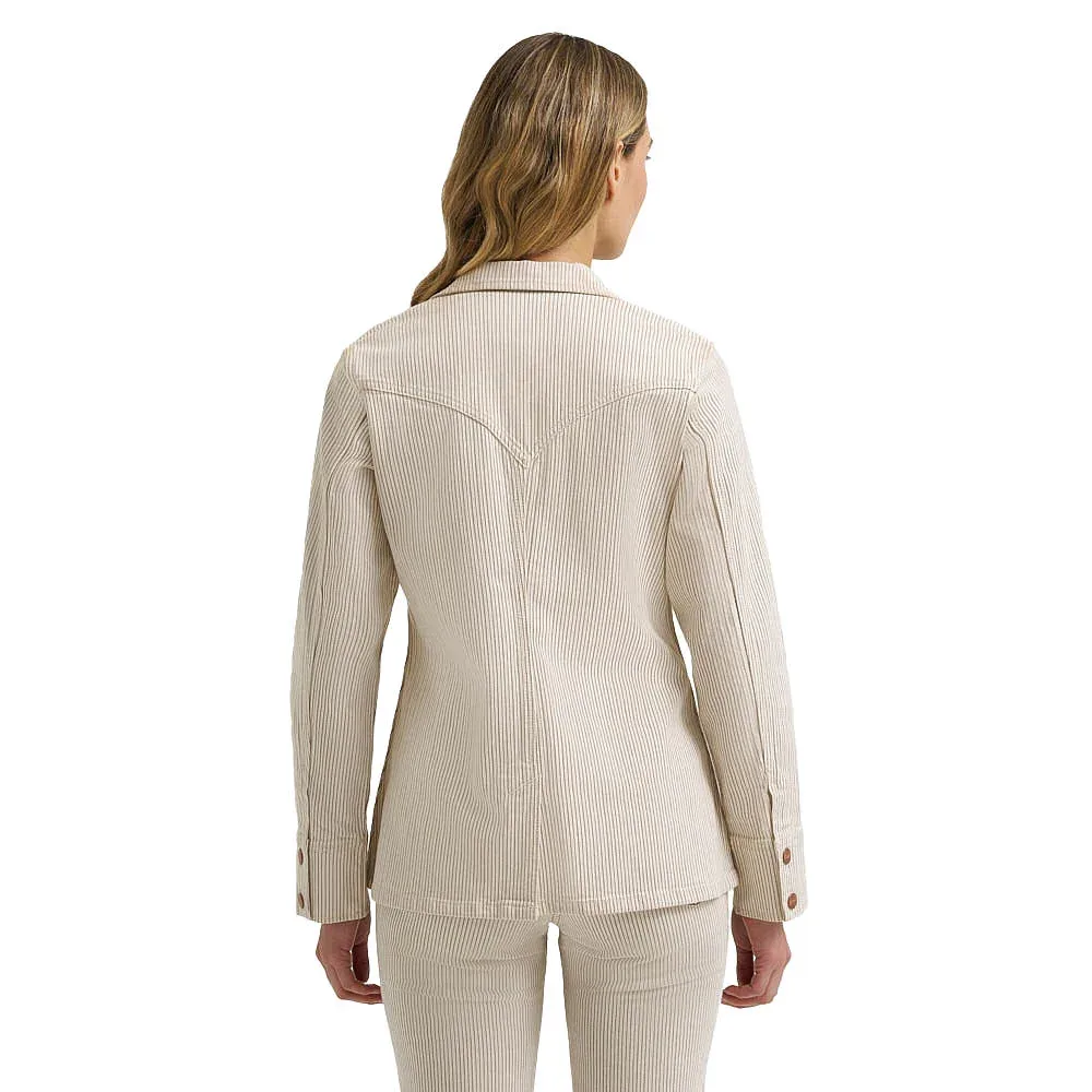 Wrangler Women's Cream Stripe Blazer - Image 2