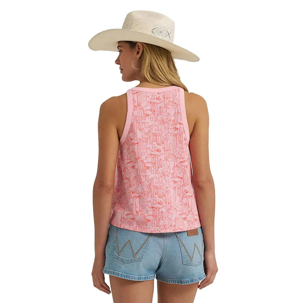 Wrangler Women's Pink Desert Print Tank - Image 2