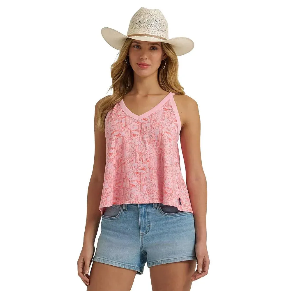 Wrangler Women's Pink Desert Print Tank