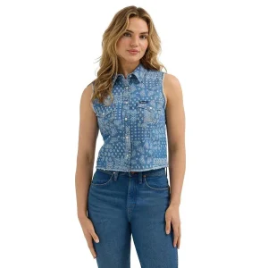Wrangler Women's Printed Denim Crop