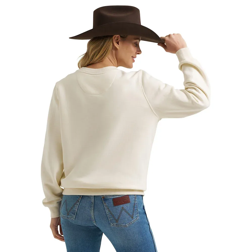 Wrangler Women's White Rodeo Event Sweatshirt - Image 2