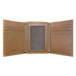 Wrangler Work Buffalo Leather Western Accent Trifold