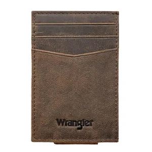 Wrangler Work Logo Embossed Front Pocket Card Wallet