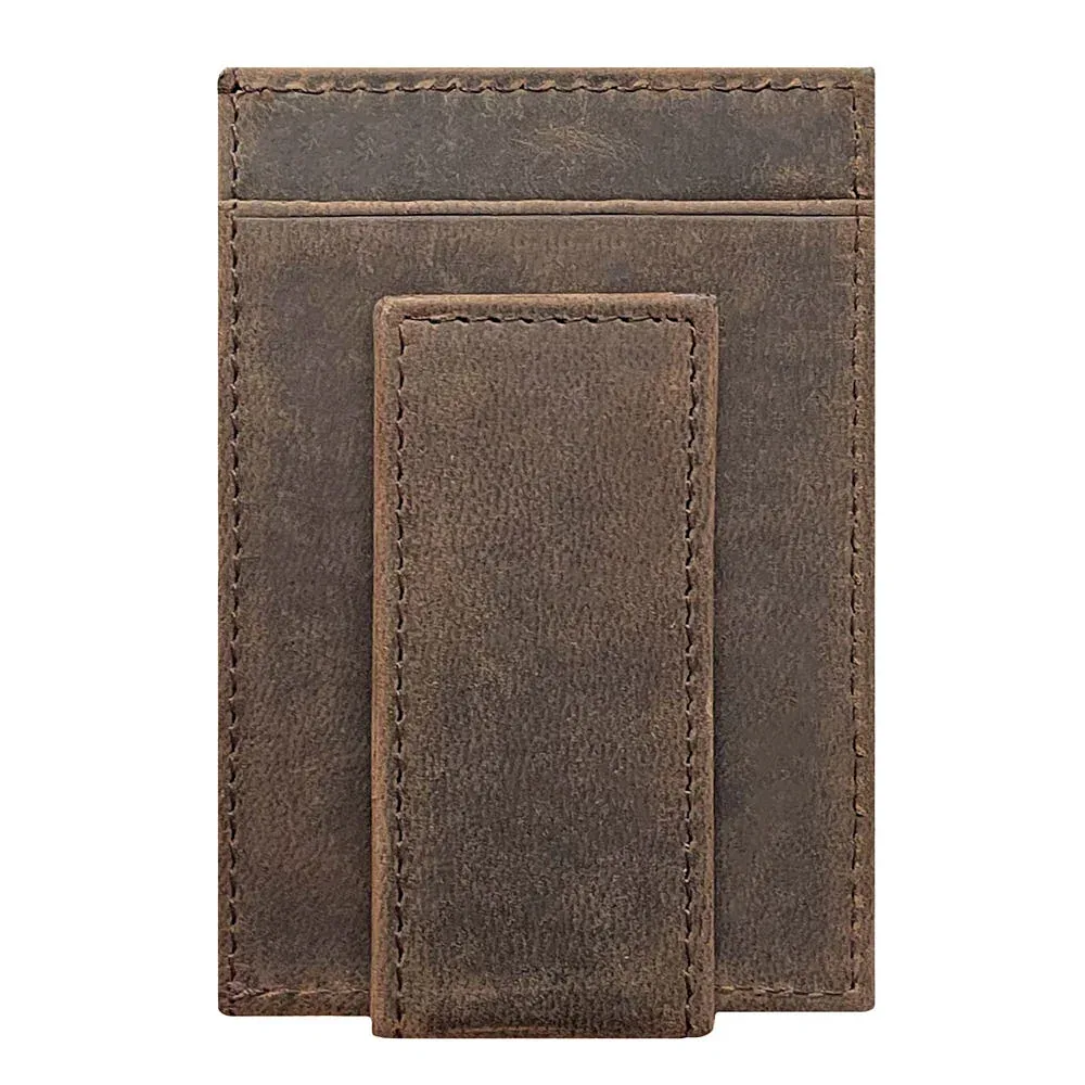 Wrangler Work Logo Embossed Front Pocket Card Wallet - Image 2