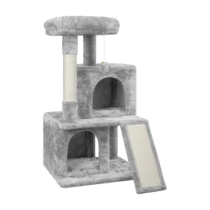 Yaheetech 36-in Multi-Level Cat Tree with 2 Condos and Scratching Board