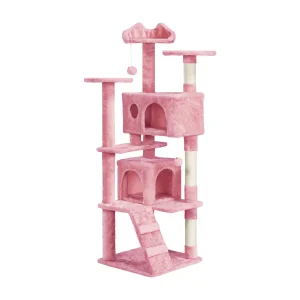 Yaheetech 61.5-in Multi-Level Cat Tree with 2 Condos and 3 Perches