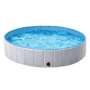 Yaheetech Foldable Pet Pool - Blue, Black, Gray, XL, 55-in